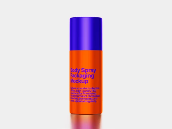Body Spray Packaging Mockup