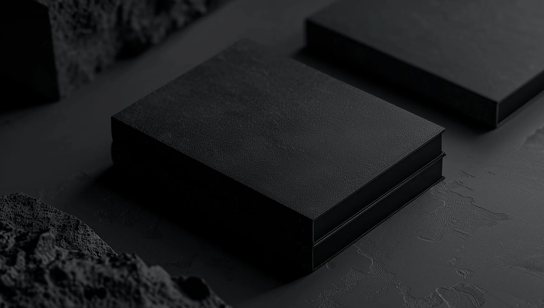Book Cover Mockup (Dark PSD Scene)