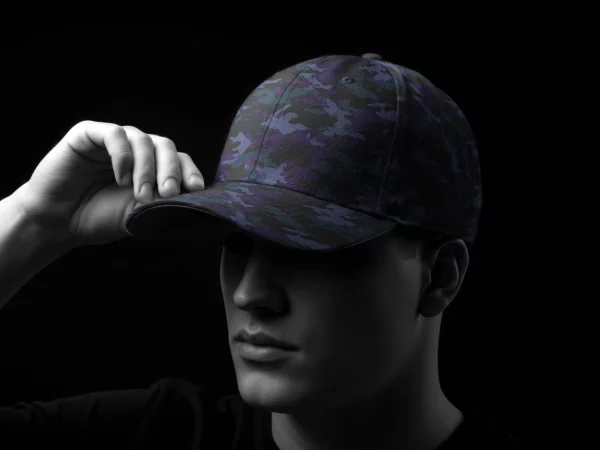 Cap Mockup (Dark Scene, PSD)