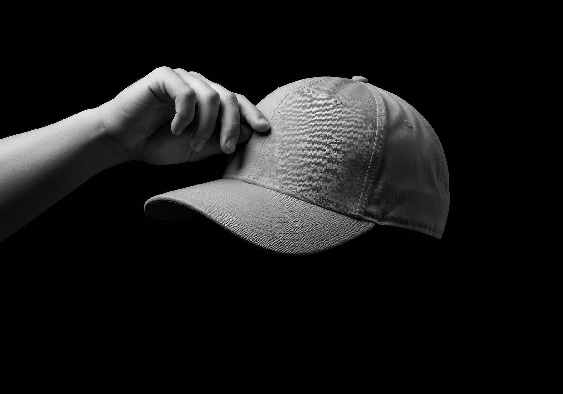 Cap Mockup (Dark Scene, PSD)