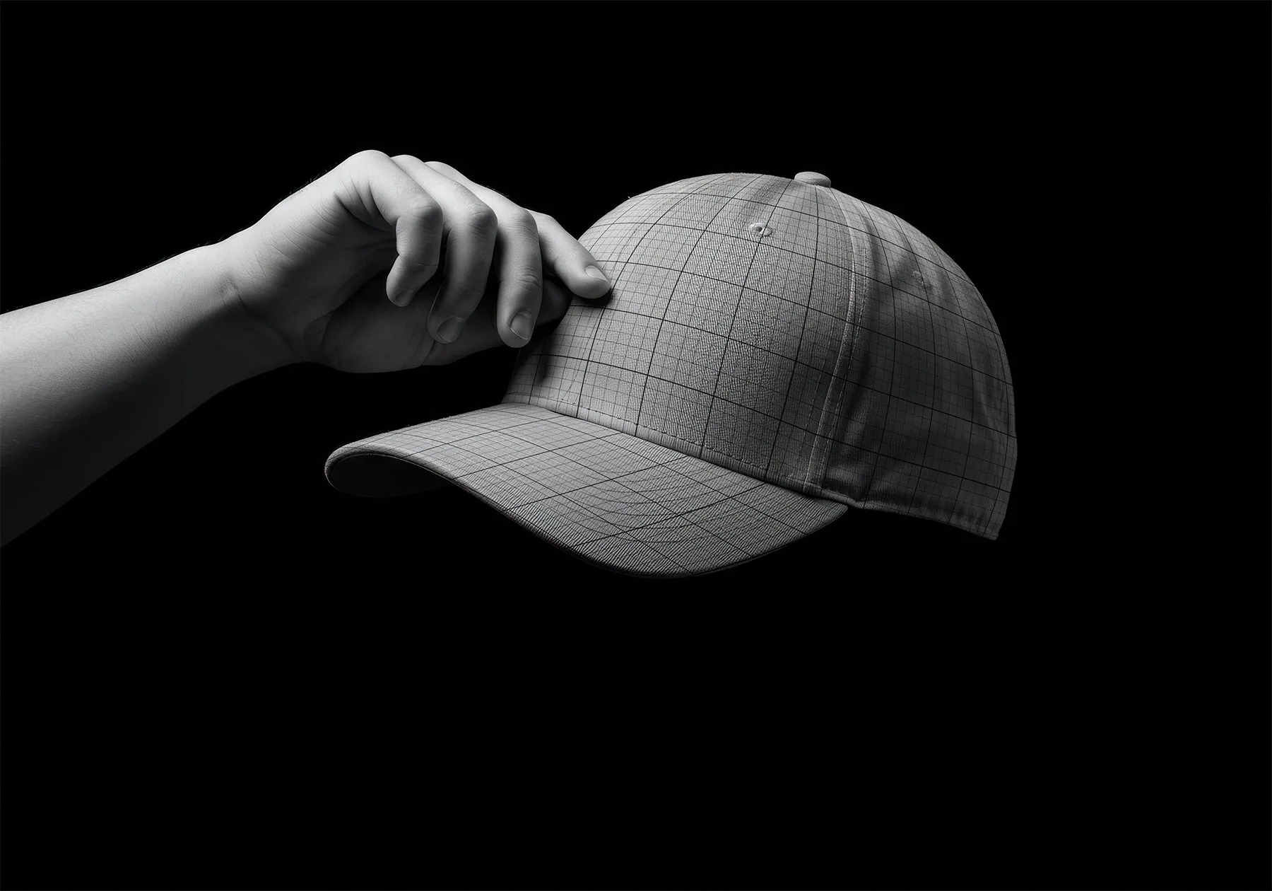 Cap Mockup (Dark Scene, PSD)