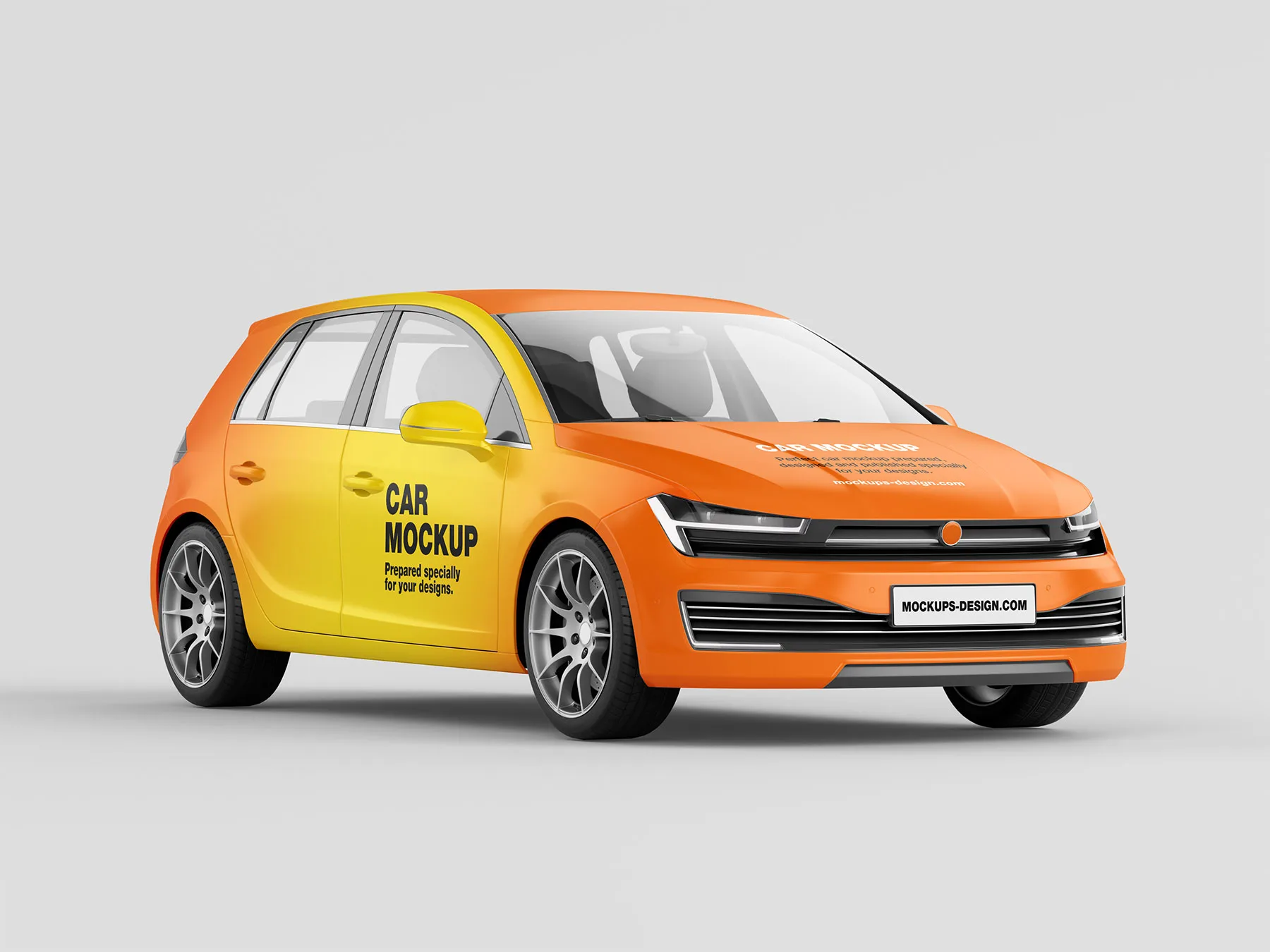 Delivery Vehicle Branding Mockup