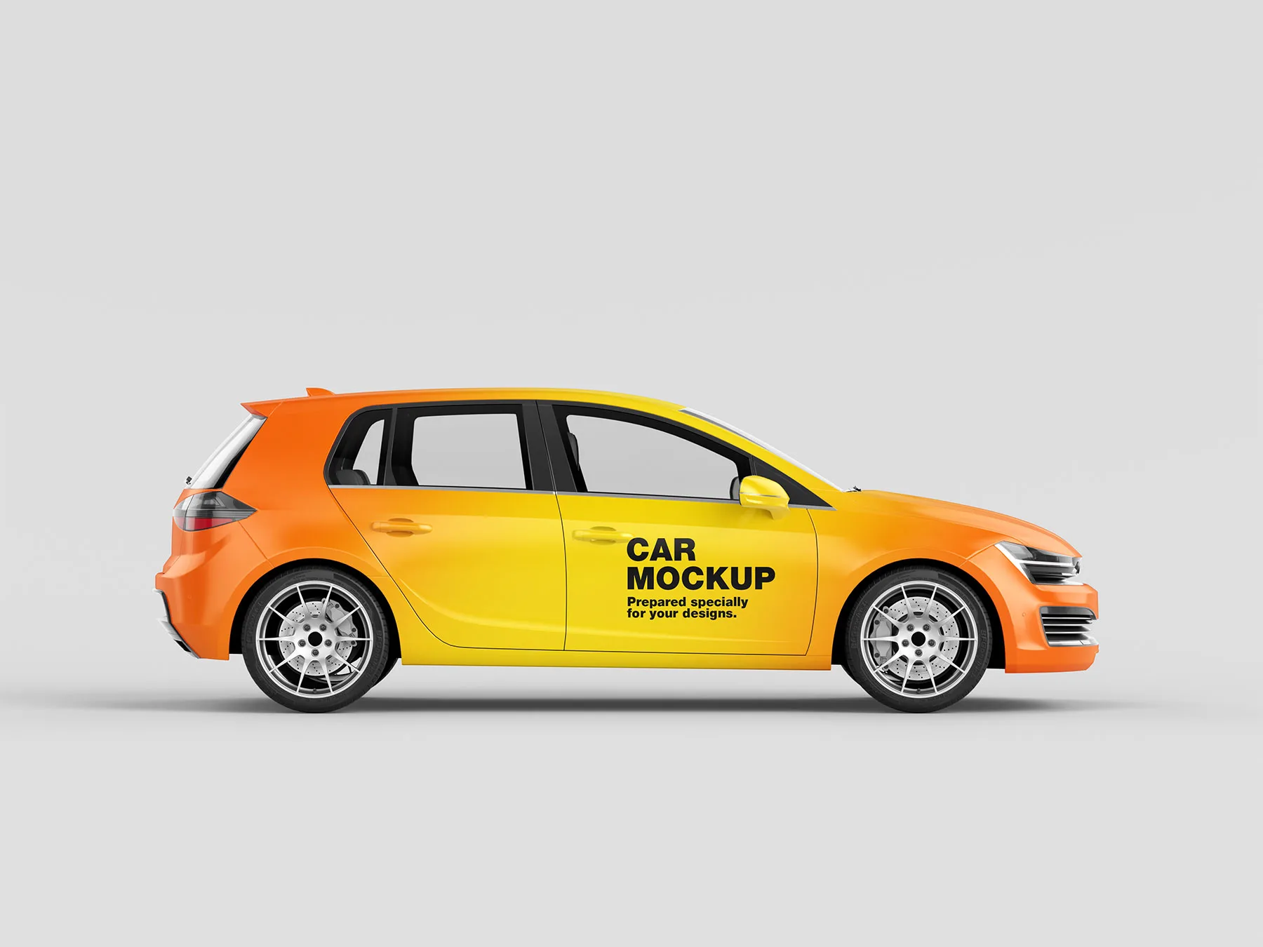 Delivery Vehicle Branding Mockup