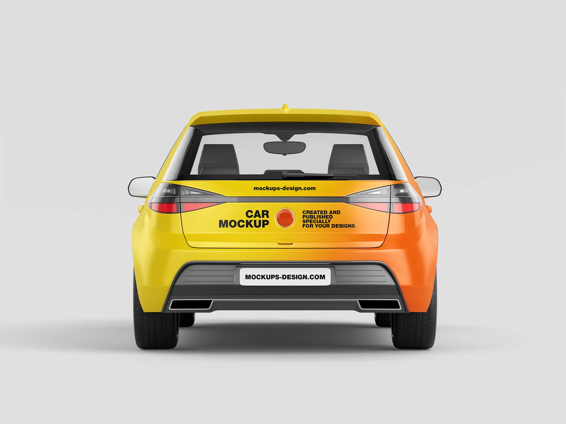 Delivery Vehicle Branding Mockup