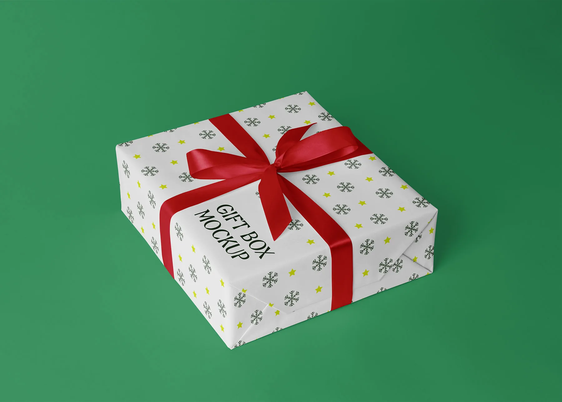 Gift Box Mockup Minimalist Scene