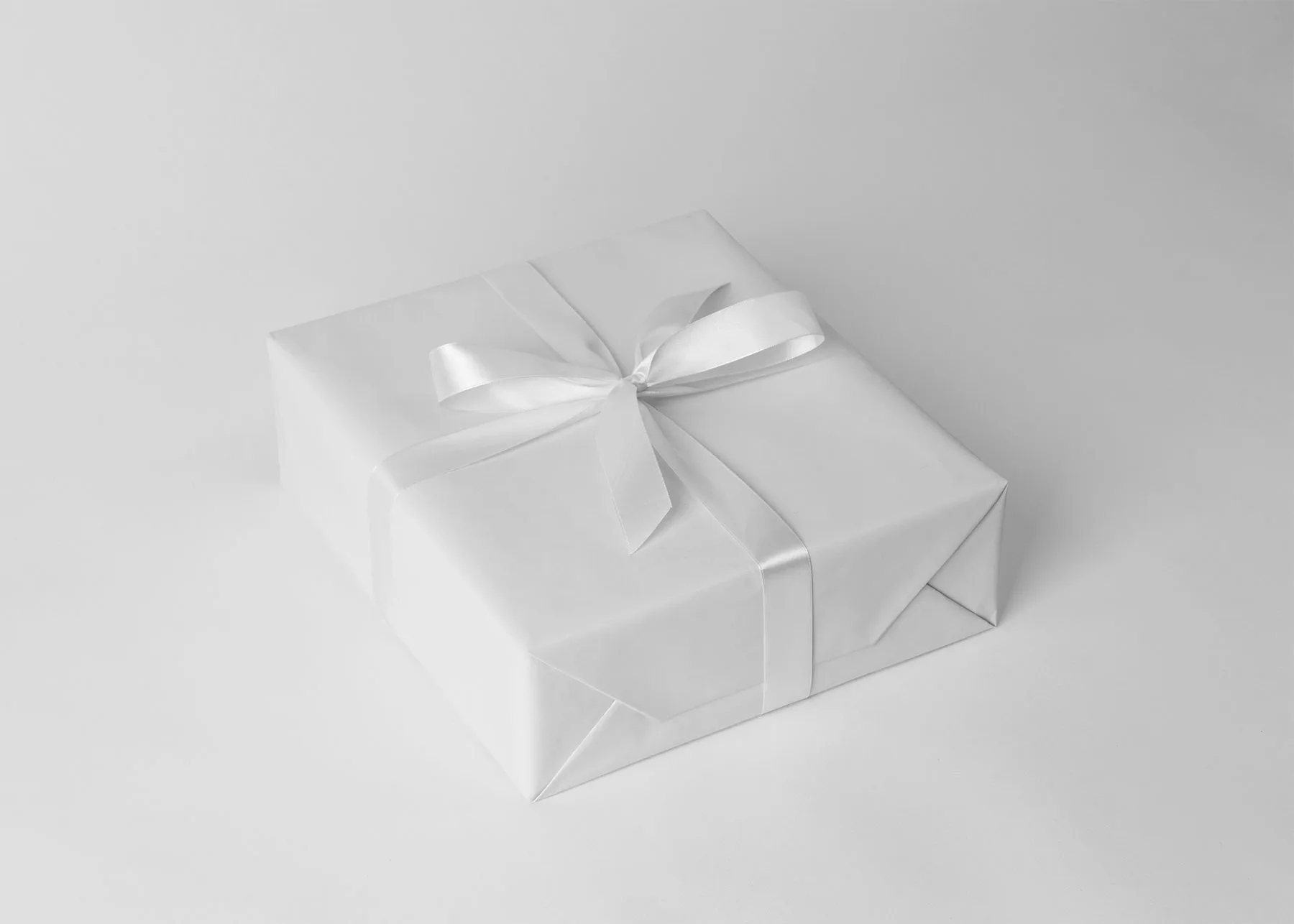 Gift Box Mockup Minimalist Scene
