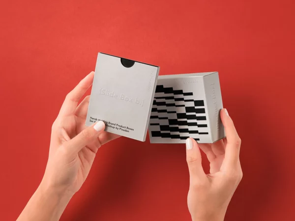 Hands Holding Product Boxes Mockup