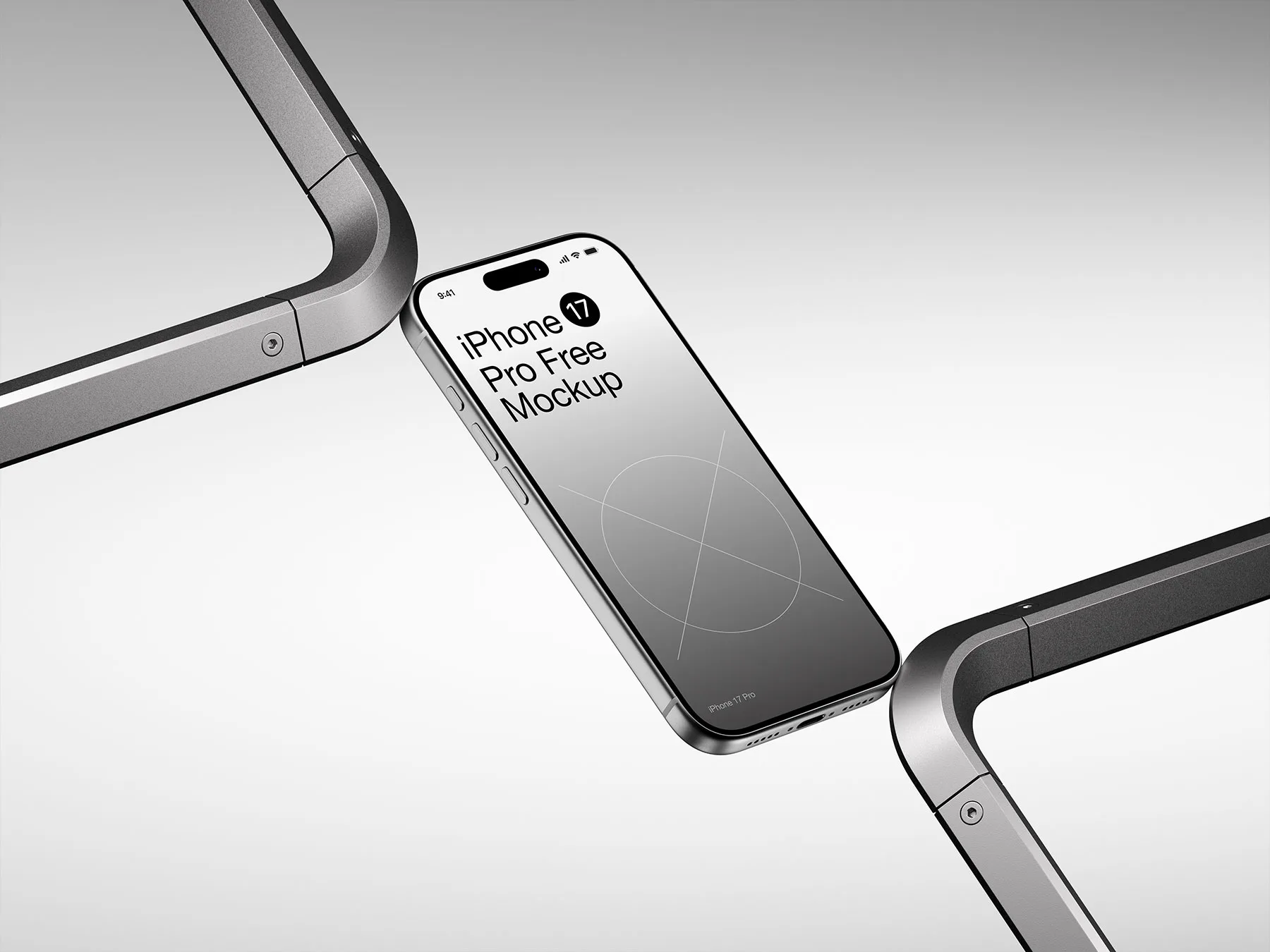 iPhone 17 Pro Mockup (PSD, Figma & Sketch)