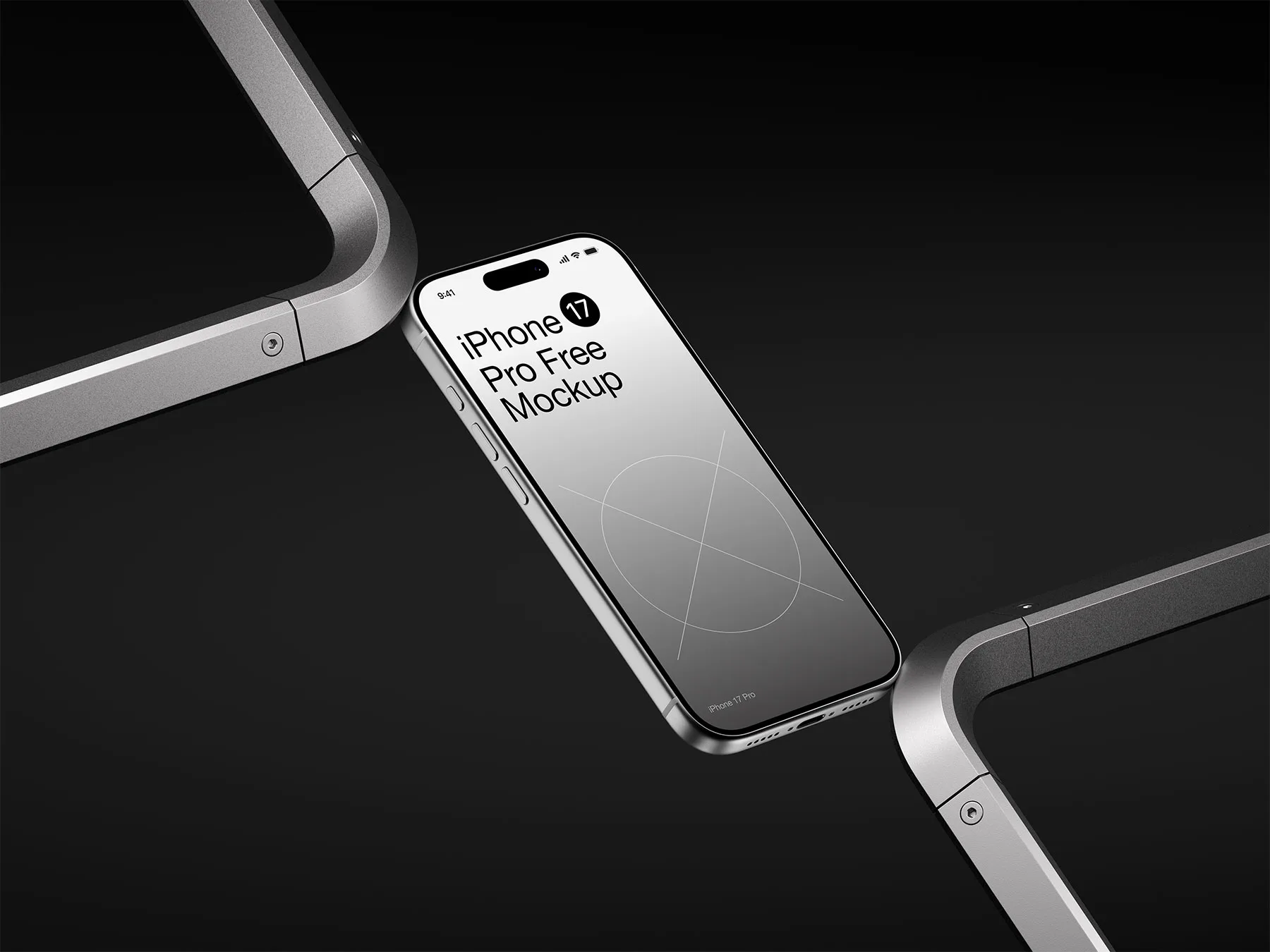 iPhone 17 Pro Mockup (PSD, Figma & Sketch)