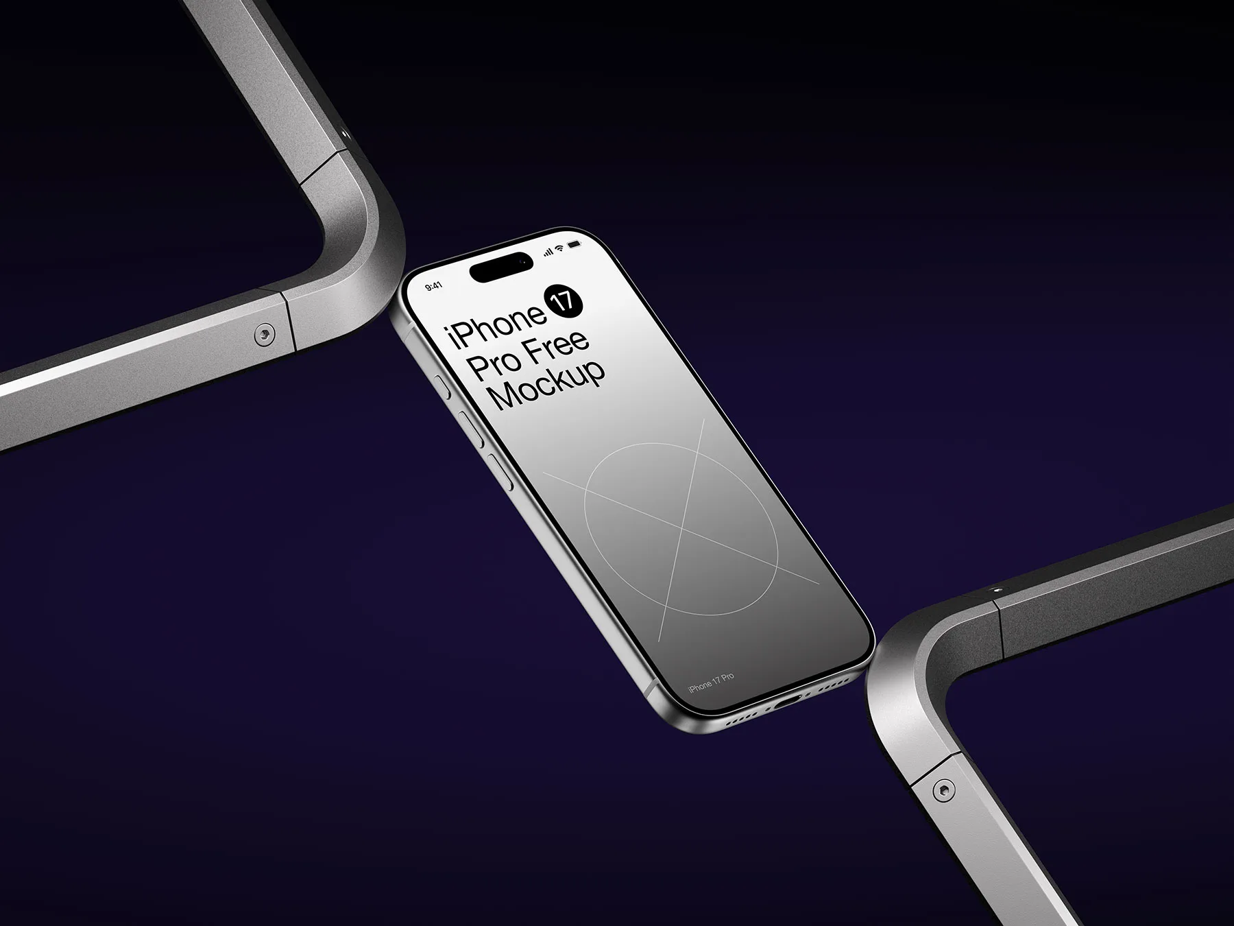 iPhone 17 Pro Mockup (PSD, Figma & Sketch)