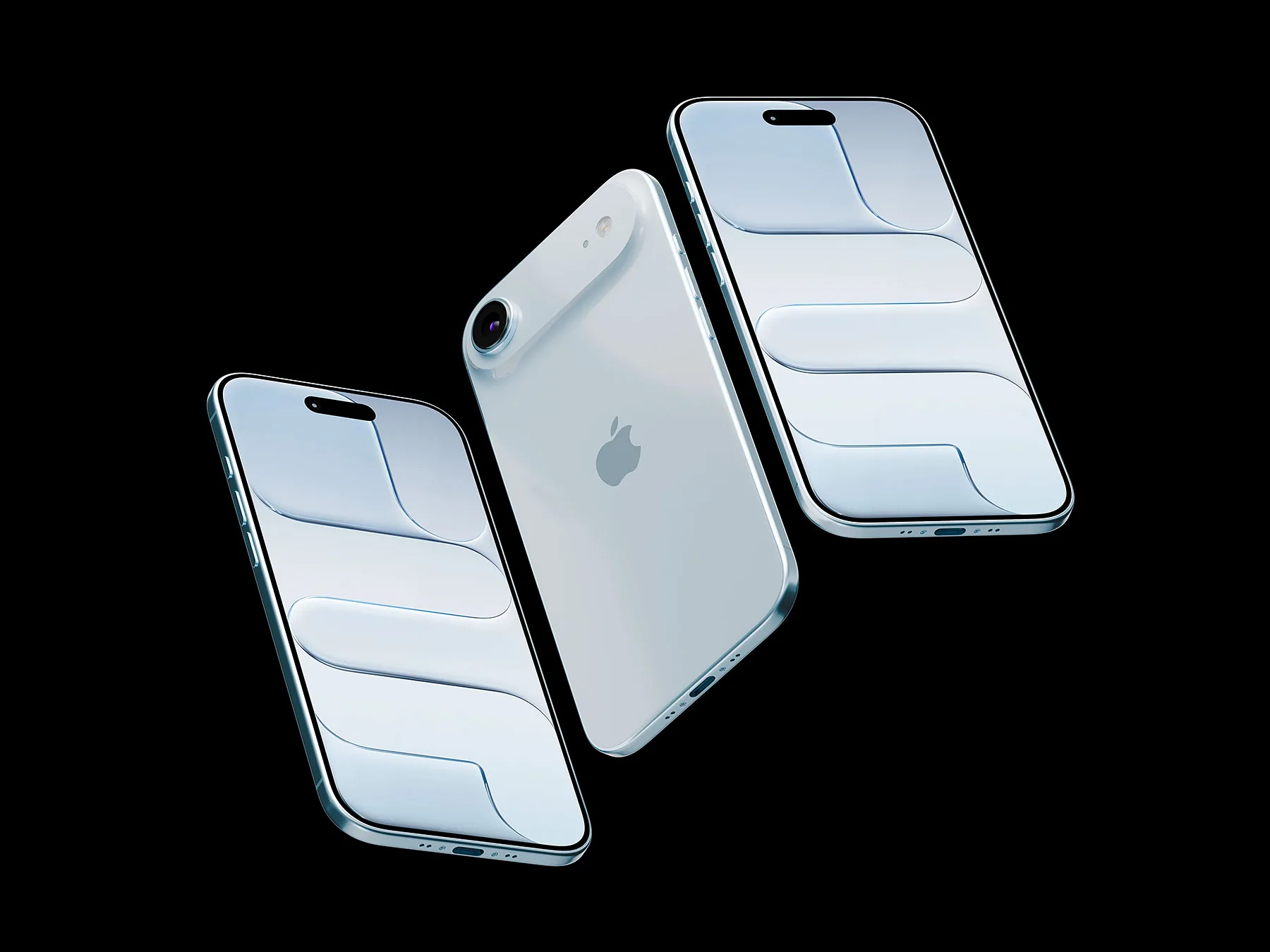 iPhone Air Mockup (Multiscreen App Presentation)