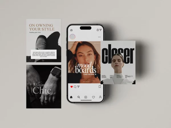 iPhone Screen & Instagram Post Mockups