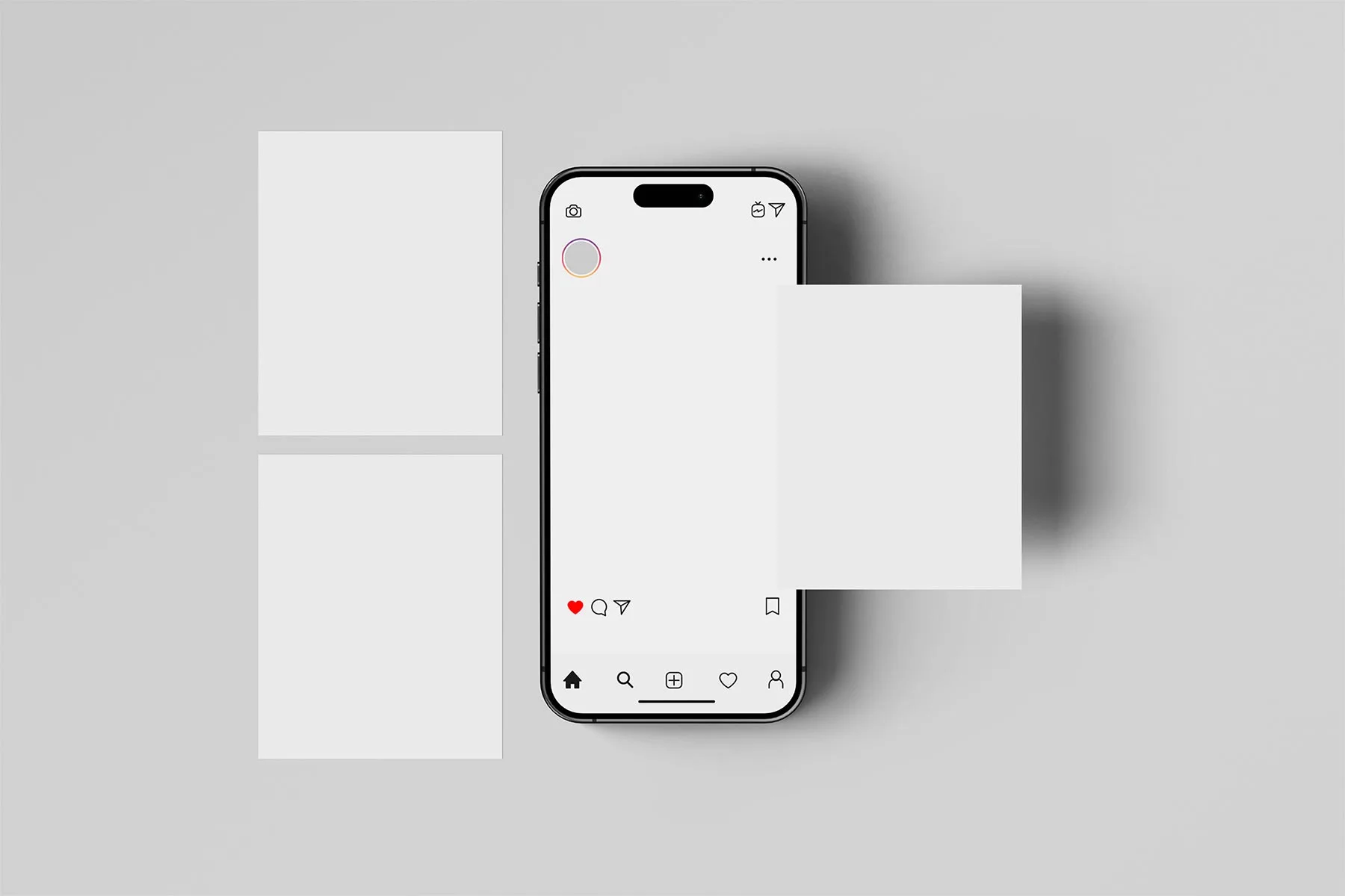 iPhone Screen & Instagram Post Mockups