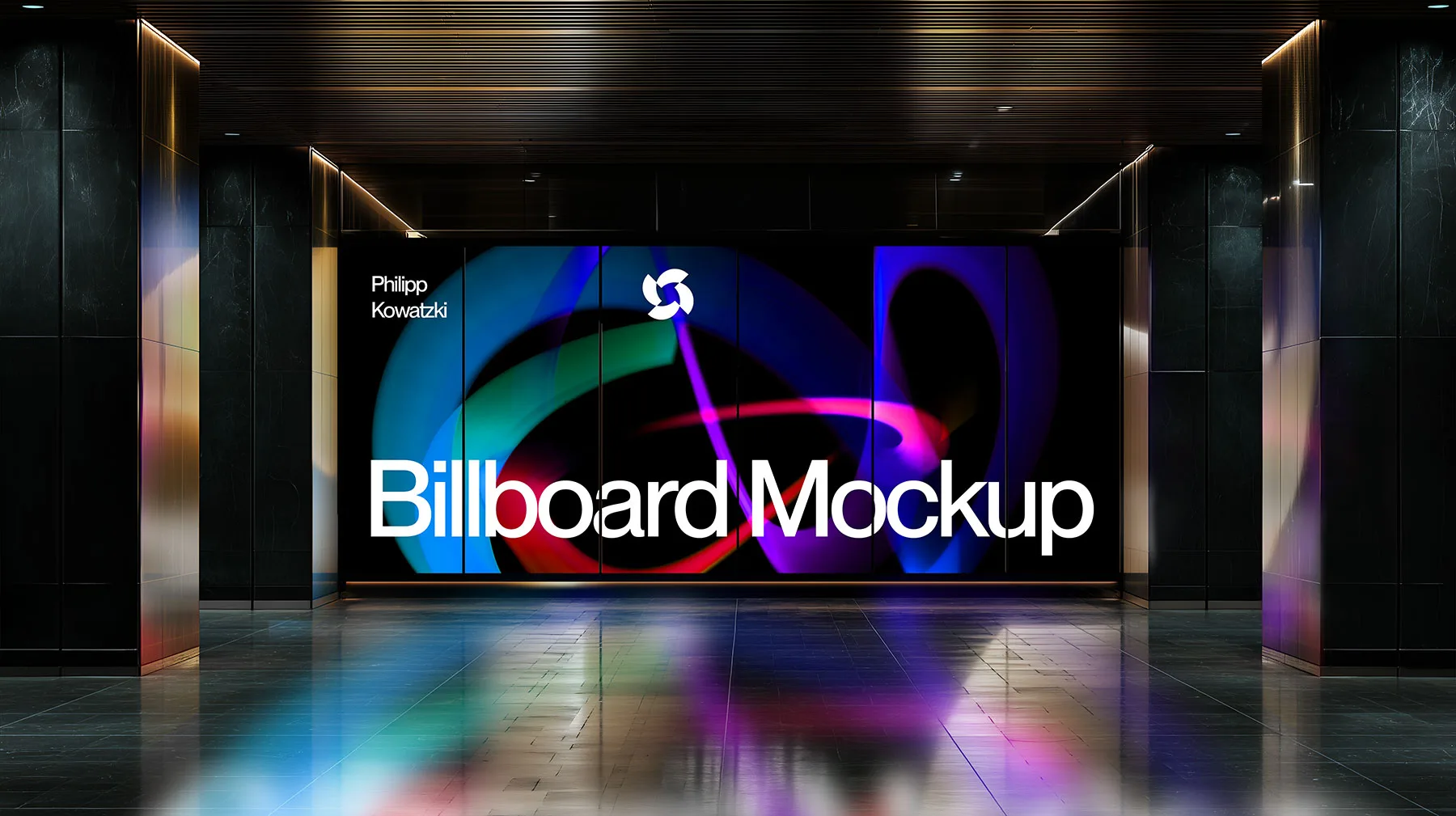 Large Digital Billboard Mockup