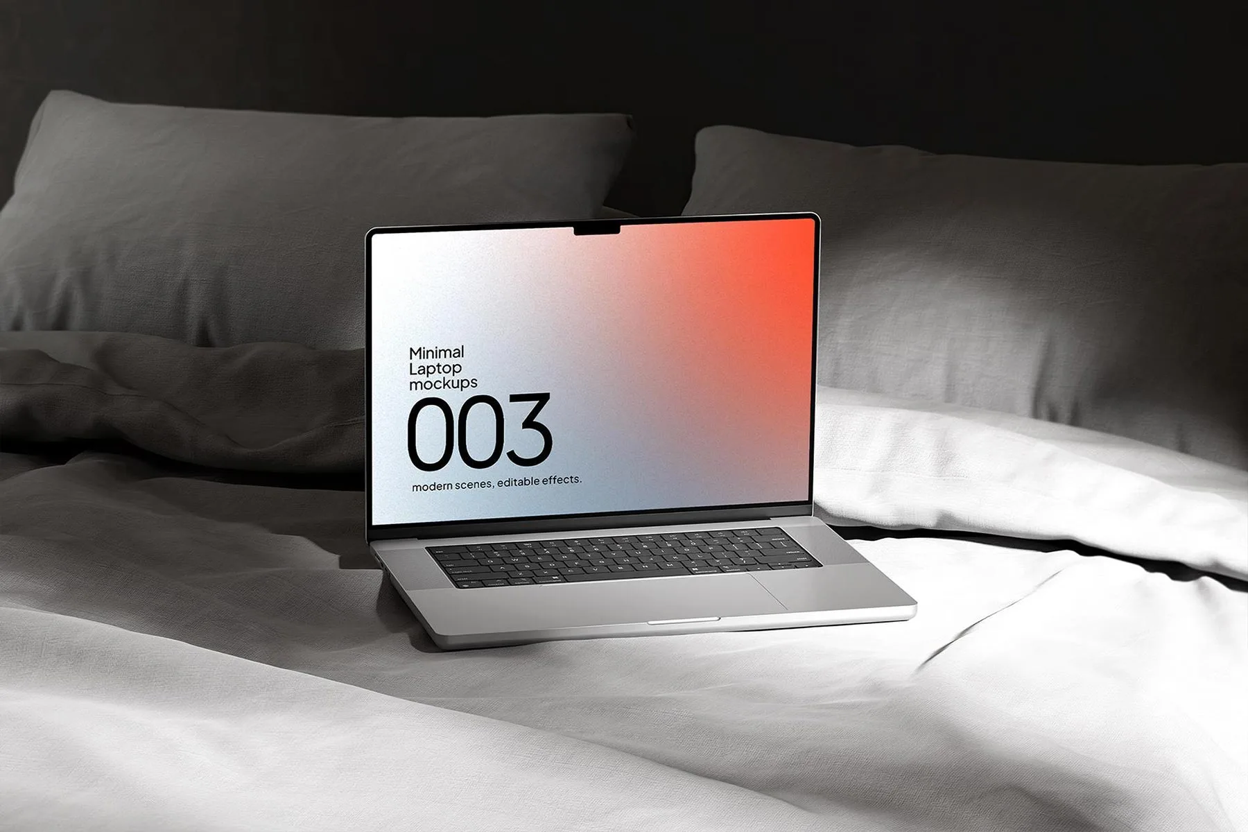 MacBook Website Design Mockup