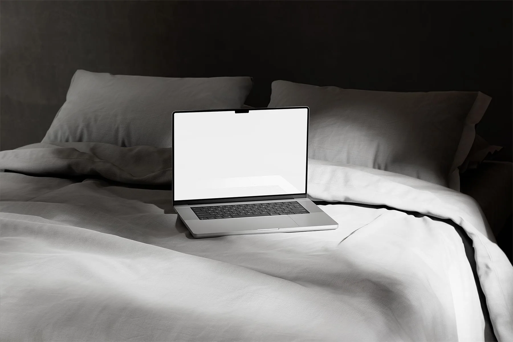 MacBook Website Design Mockup