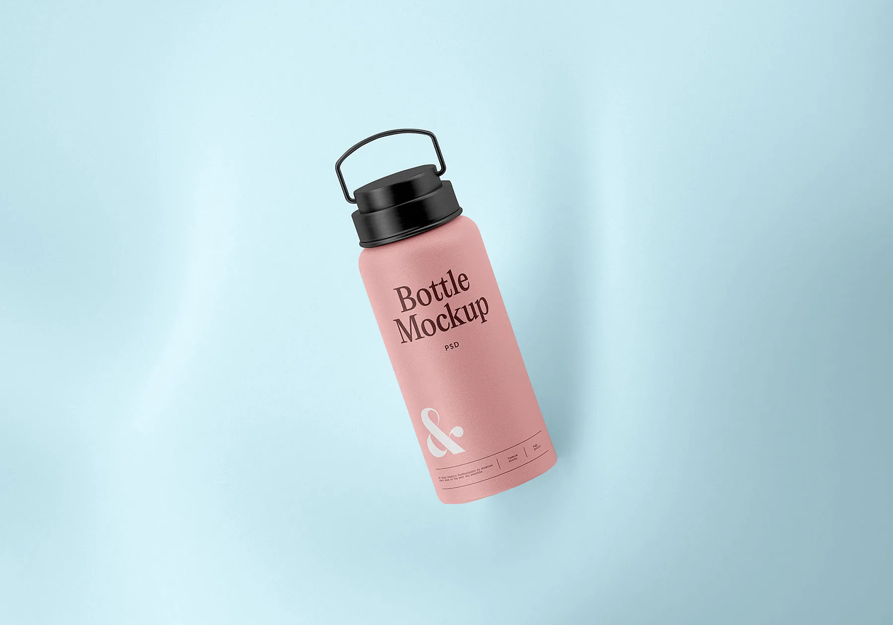 Metal Water Bottle Mockup
