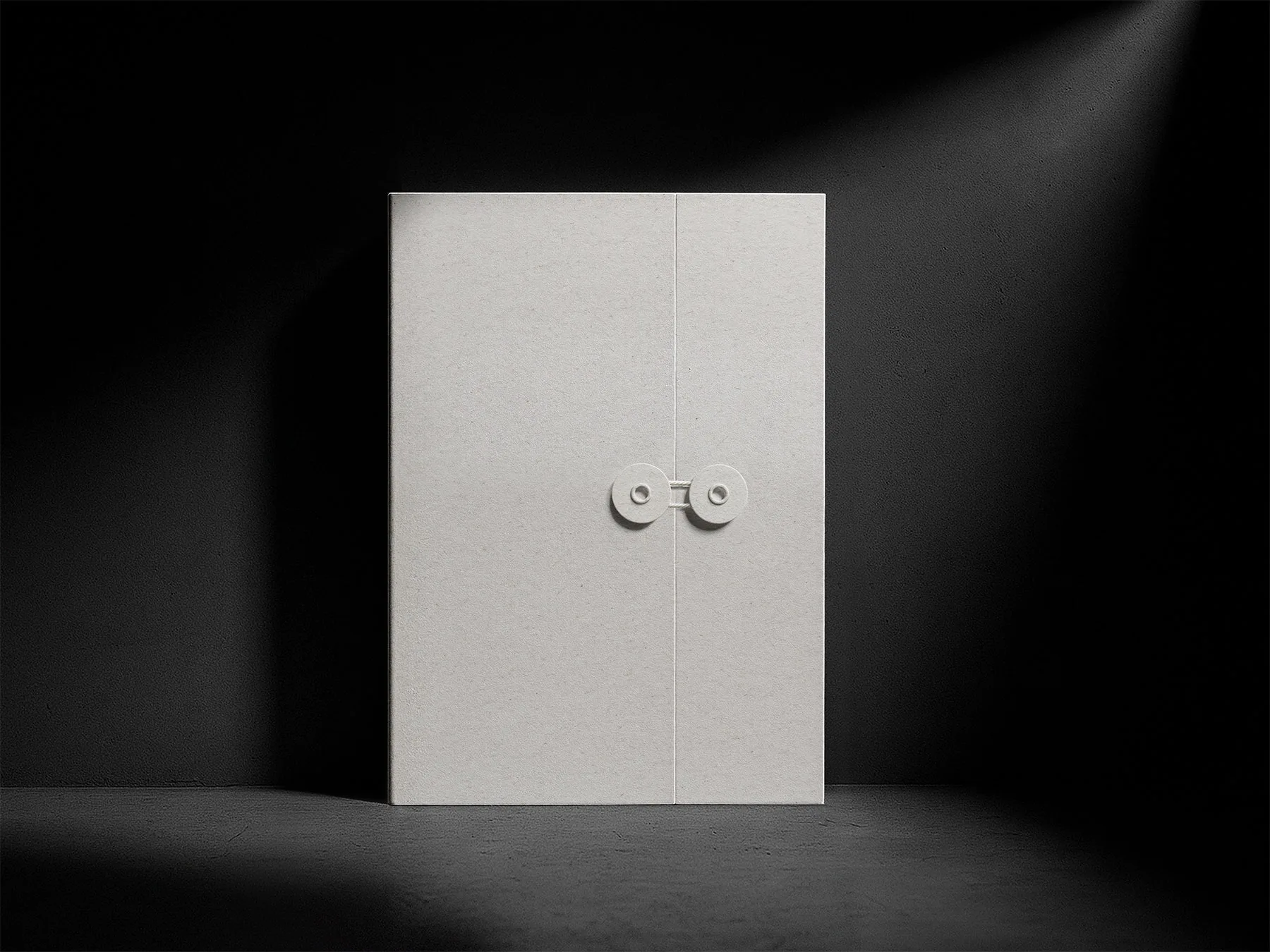 Paper Folder with String Closure Mockup