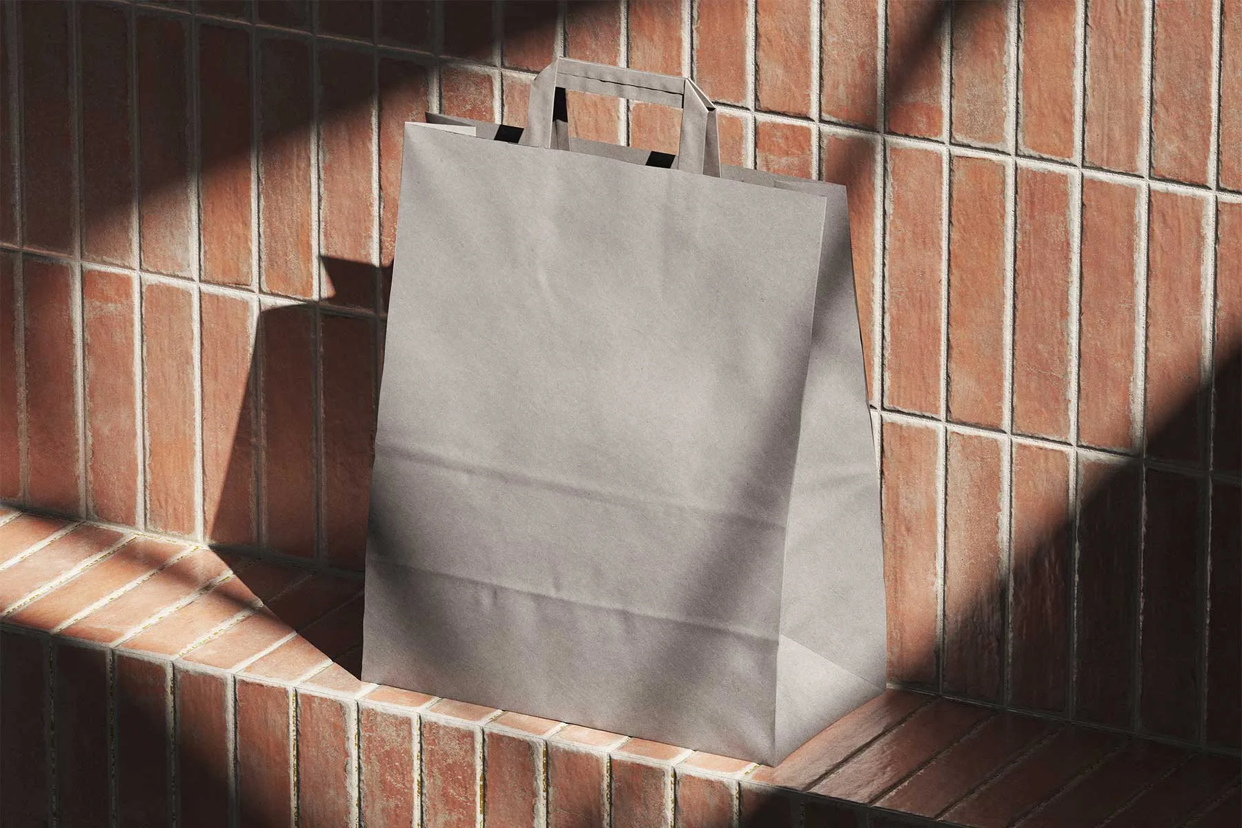 Photorealistic Paper Bag Mockup