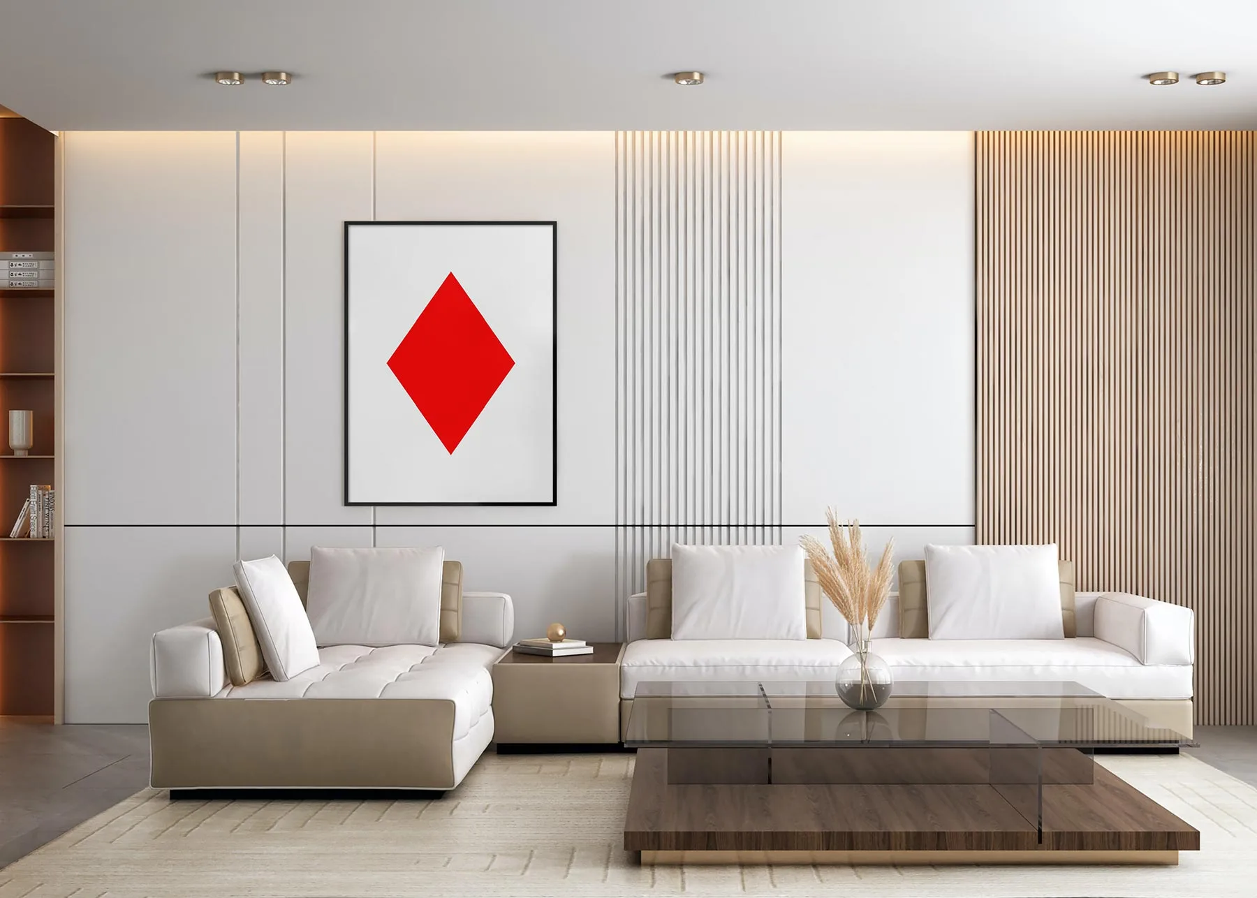 Poster in Livingroom Mockup