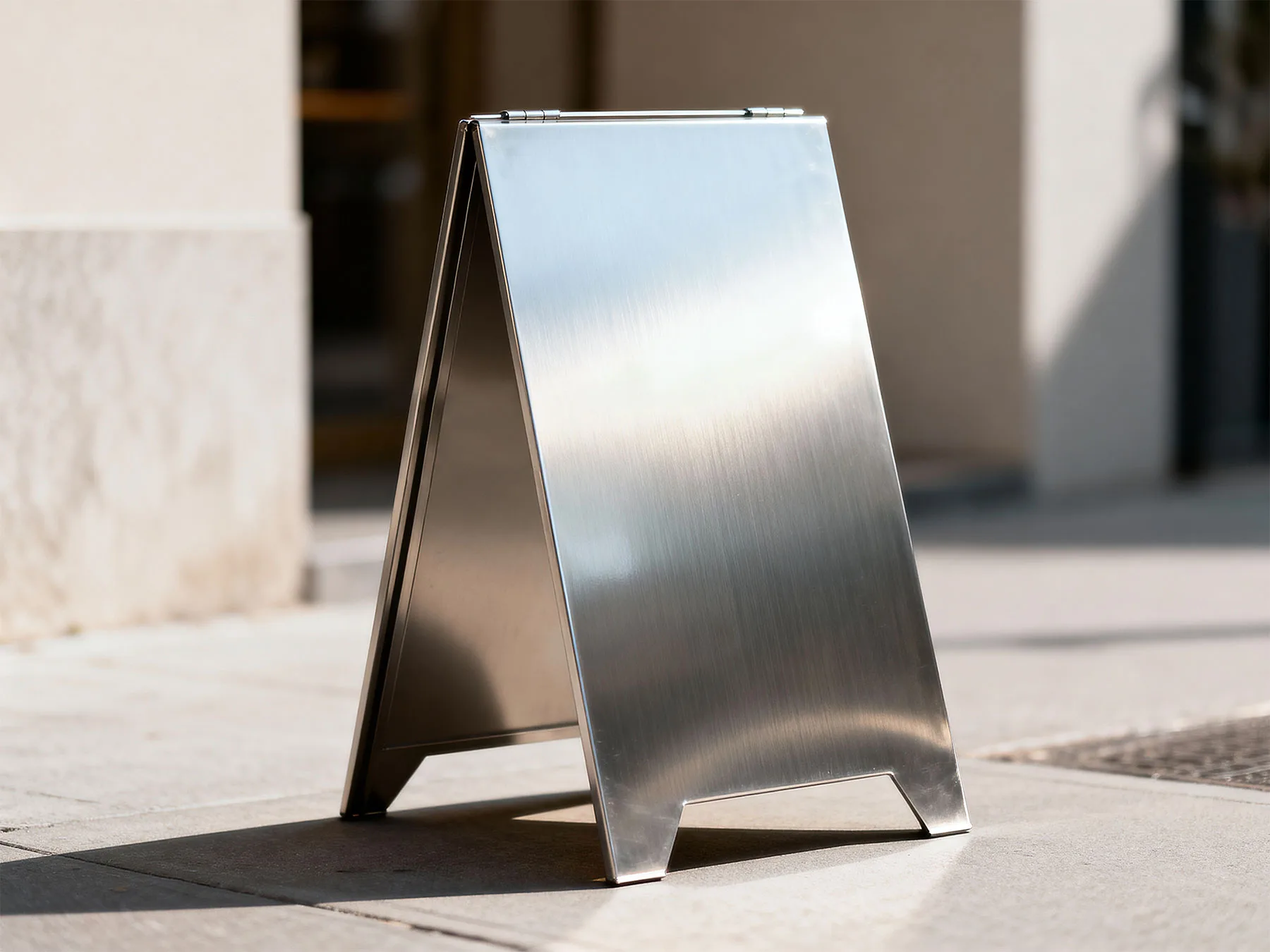 A-Frame Sign Mockup (Street Stand)