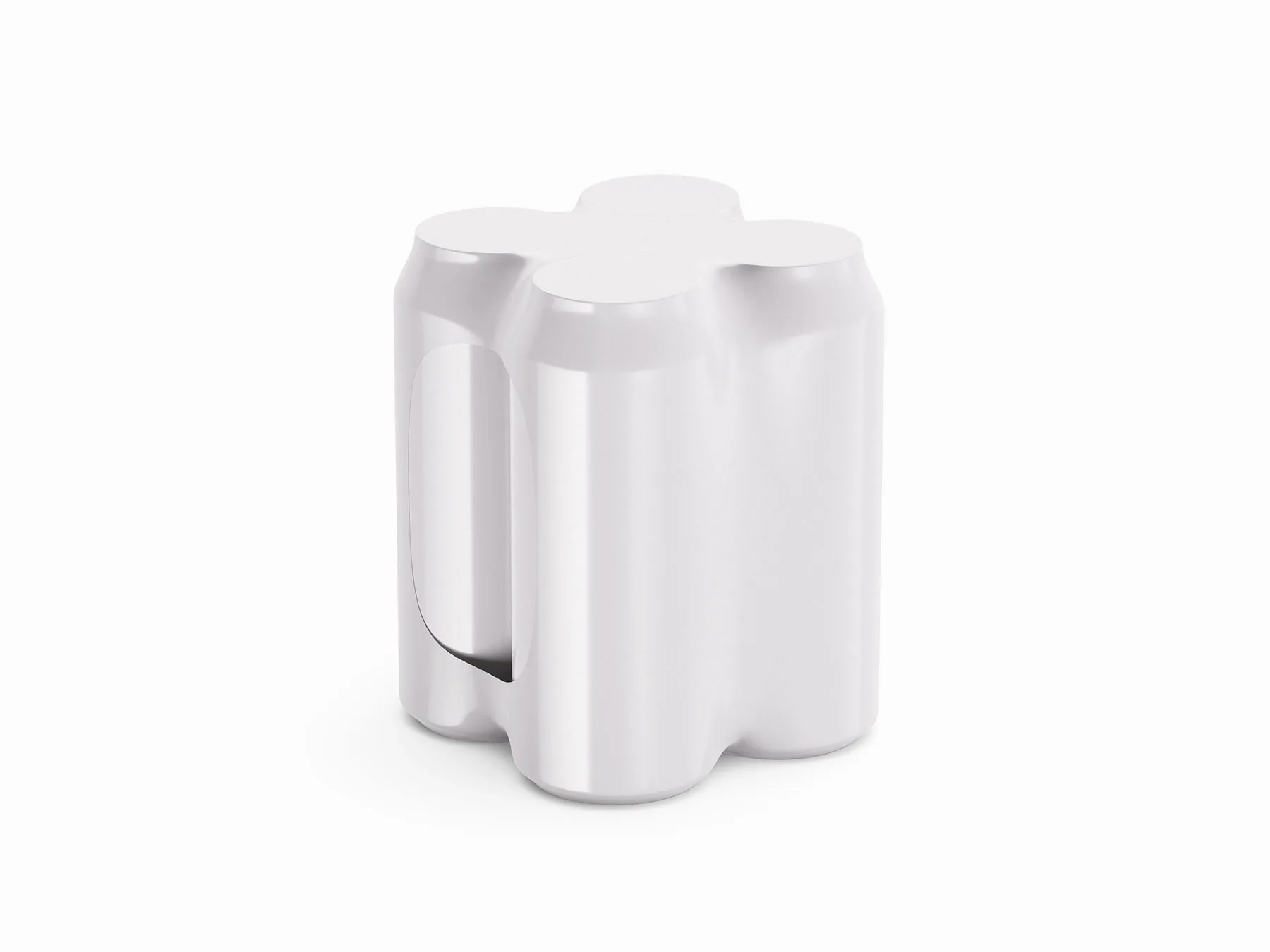 Beer Can Foil 4-Pack Mockup