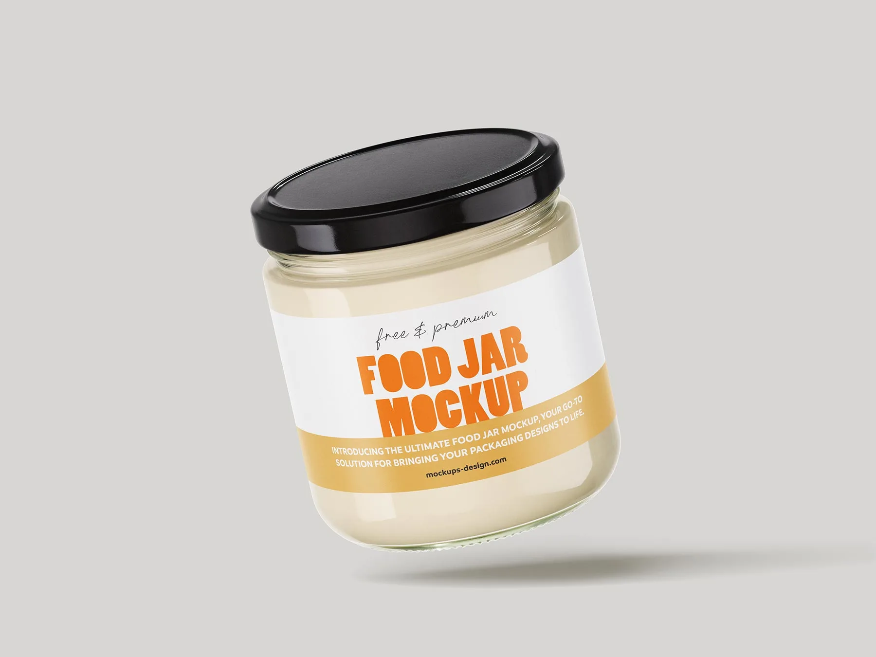 Glass Food Jar Mockup