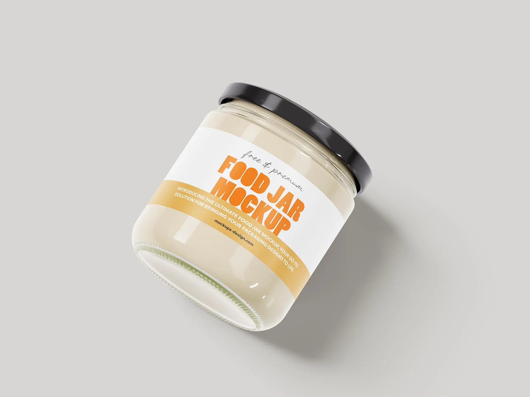 Glass Food Jar Mockup