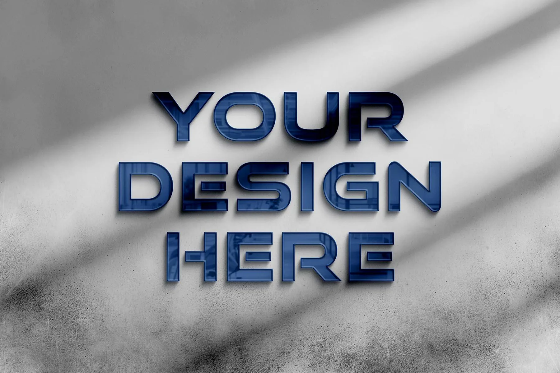 Glass/Plastic Sign Mockup