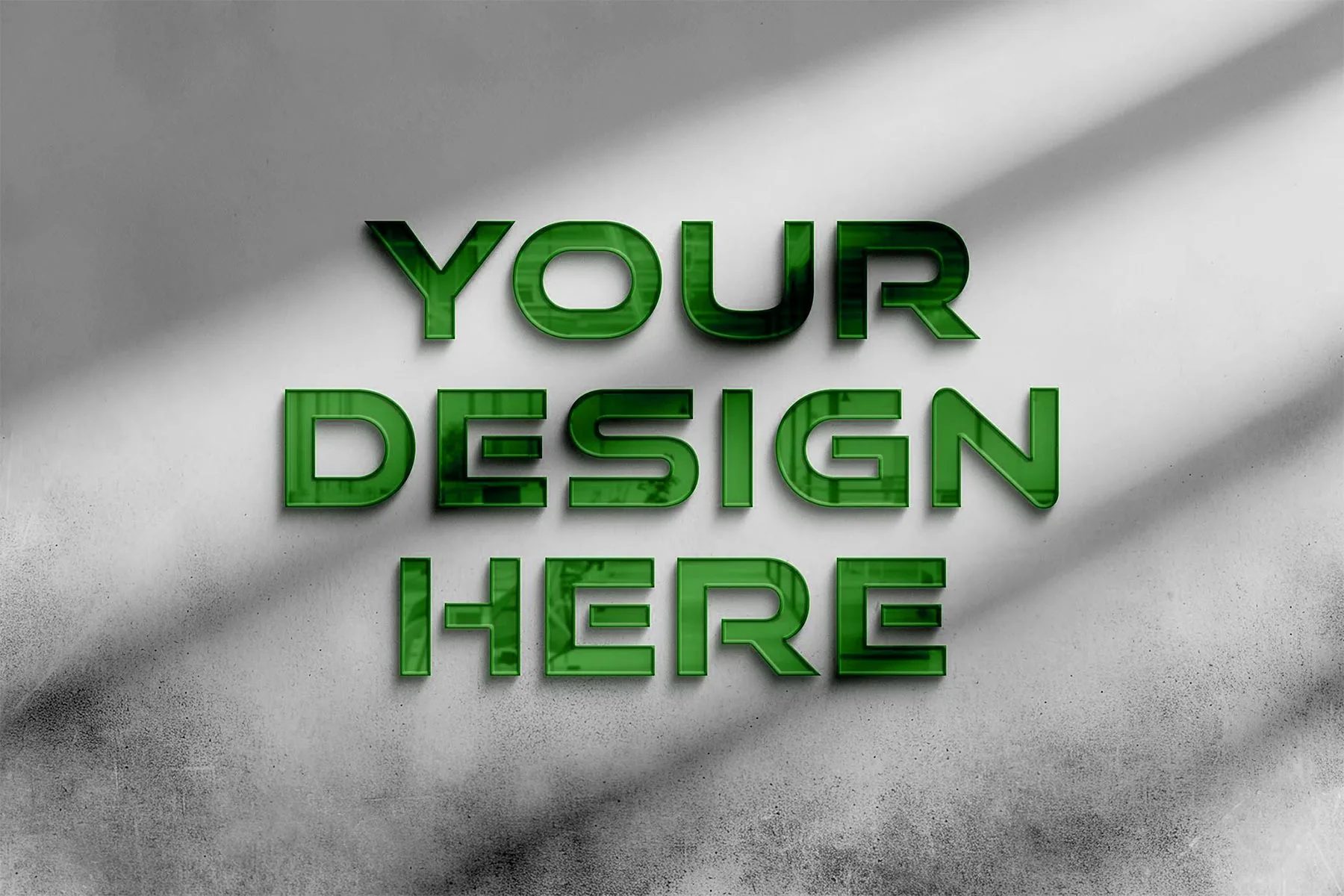 Glass/Plastic Sign Mockup