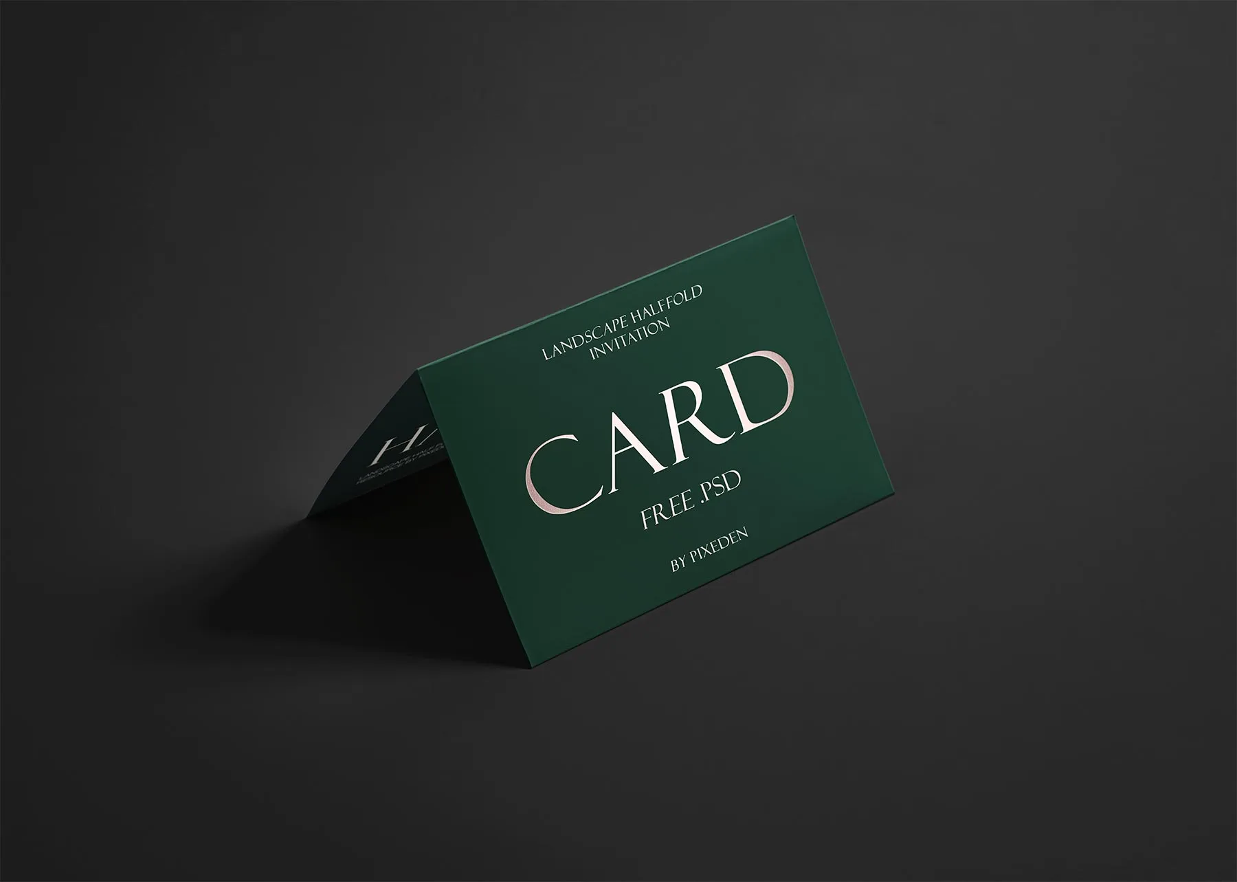 Half-Fold Invitation Card Mockup