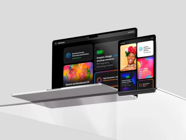 MacBook Air & iPad Pro Mockup (Website Presentation)
