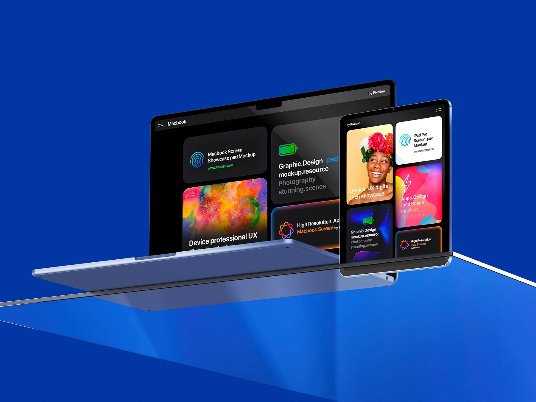MacBook Air & iPad Pro Mockup (Website Presentation)