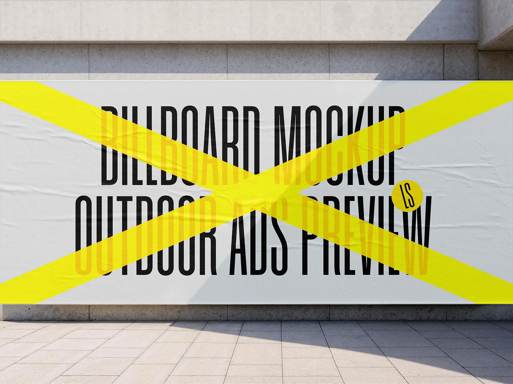 Outdoor Billboard Mockup