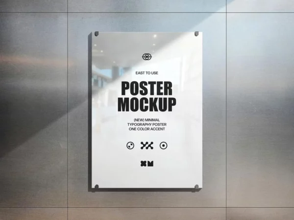 Poster Mockup (Presentation Scene)