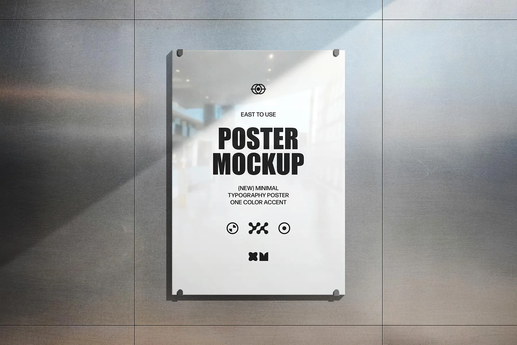Poster Mockup (Presentation Scene)