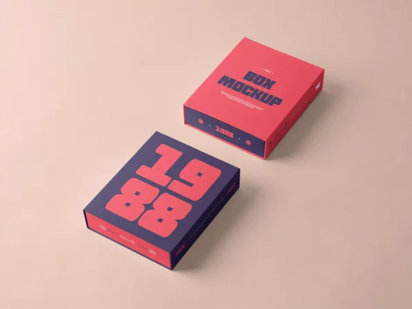 Product Box Mockup (Minimalist Scene)