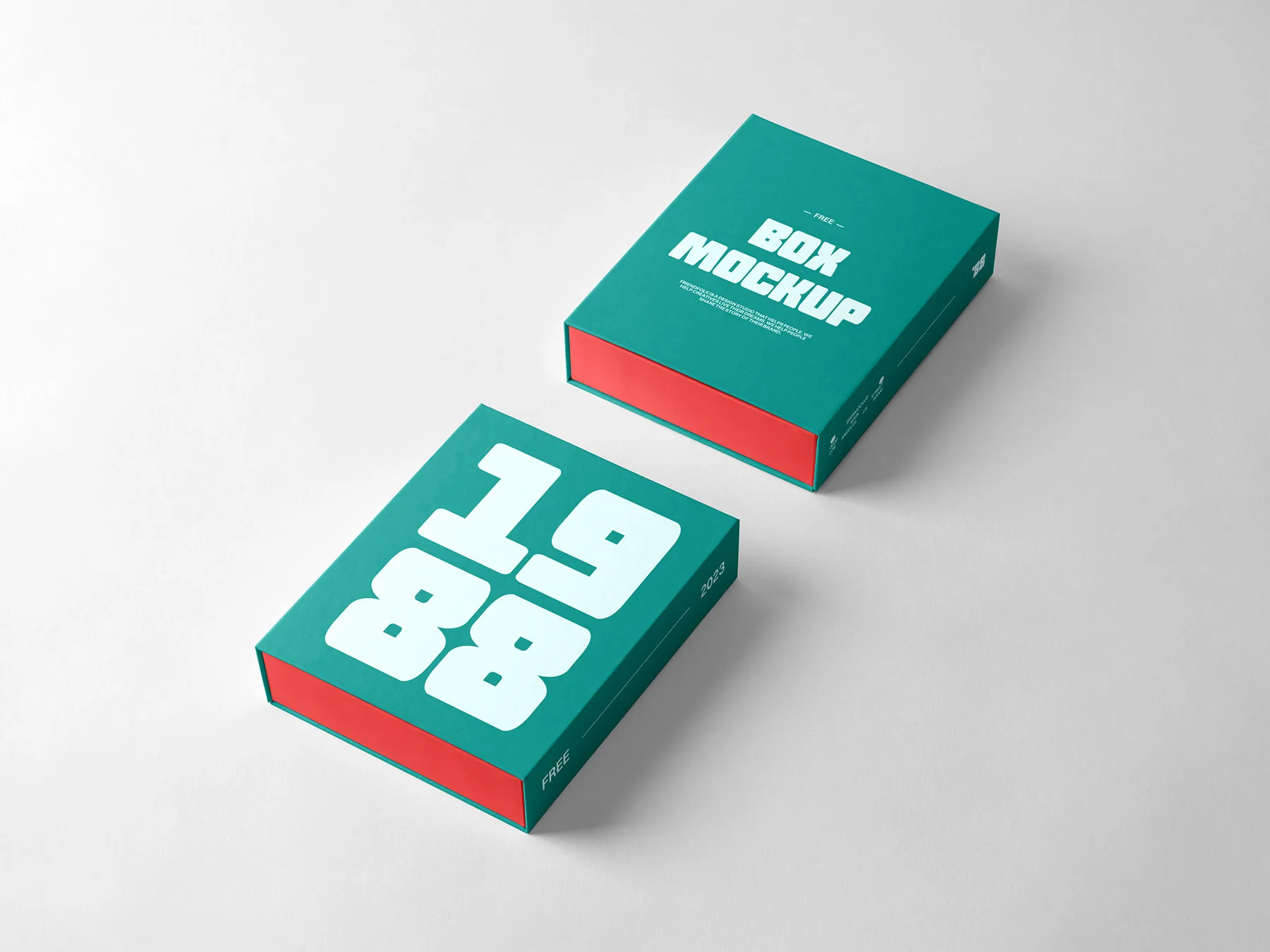 Product Box Mockup (Minimalist Scene)
