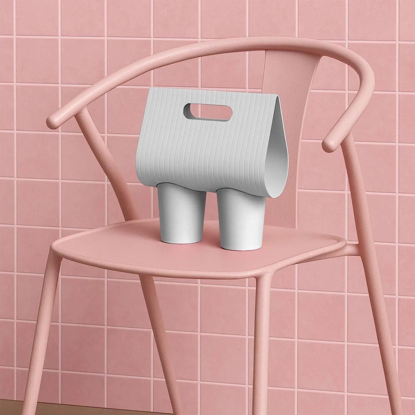 Realistic Coffee Cups with Holder Mockup Scene