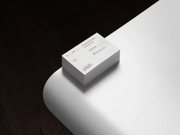 Stack of Business Cards Mockup