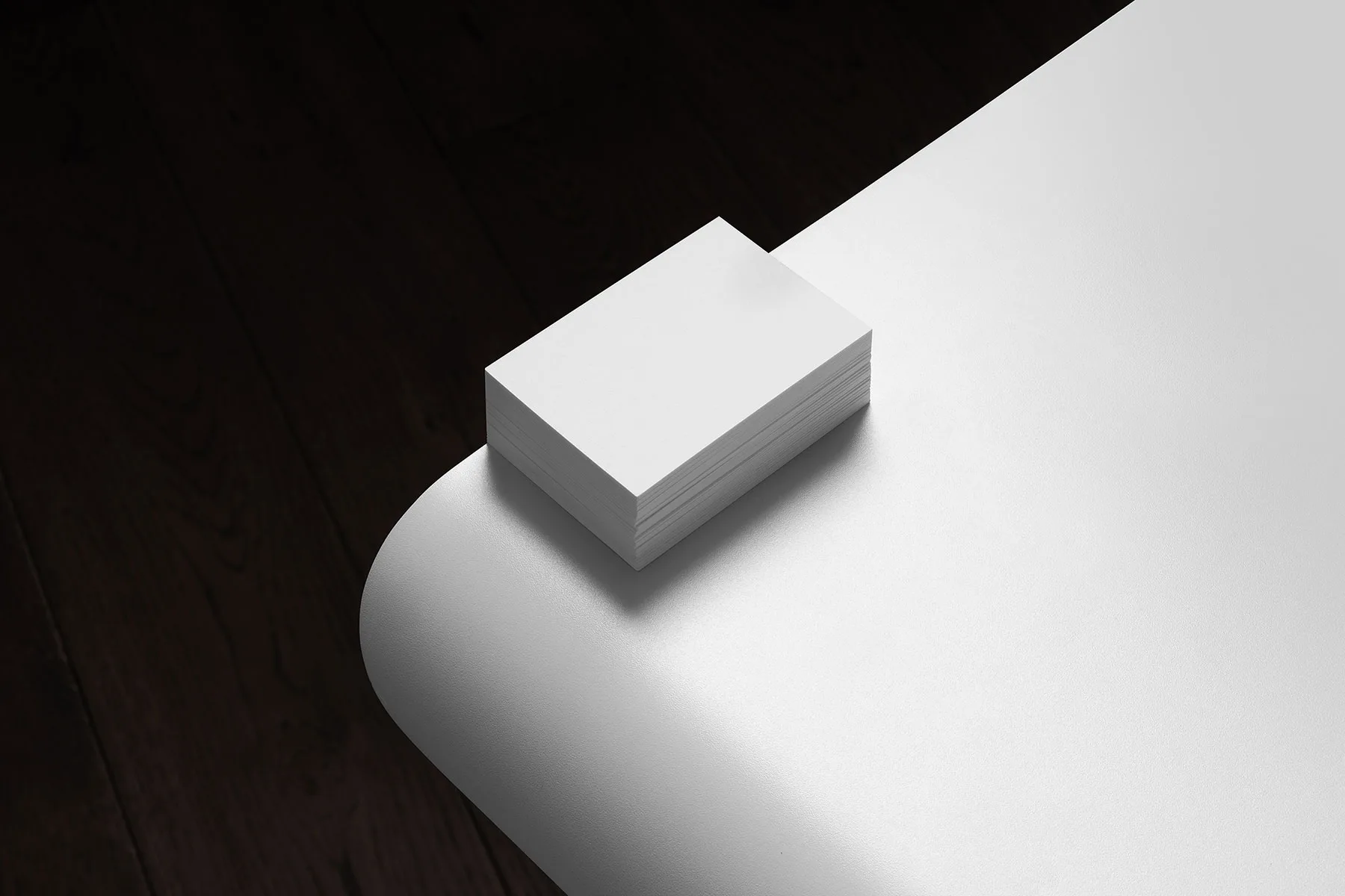 Stack of Business Cards Mockup