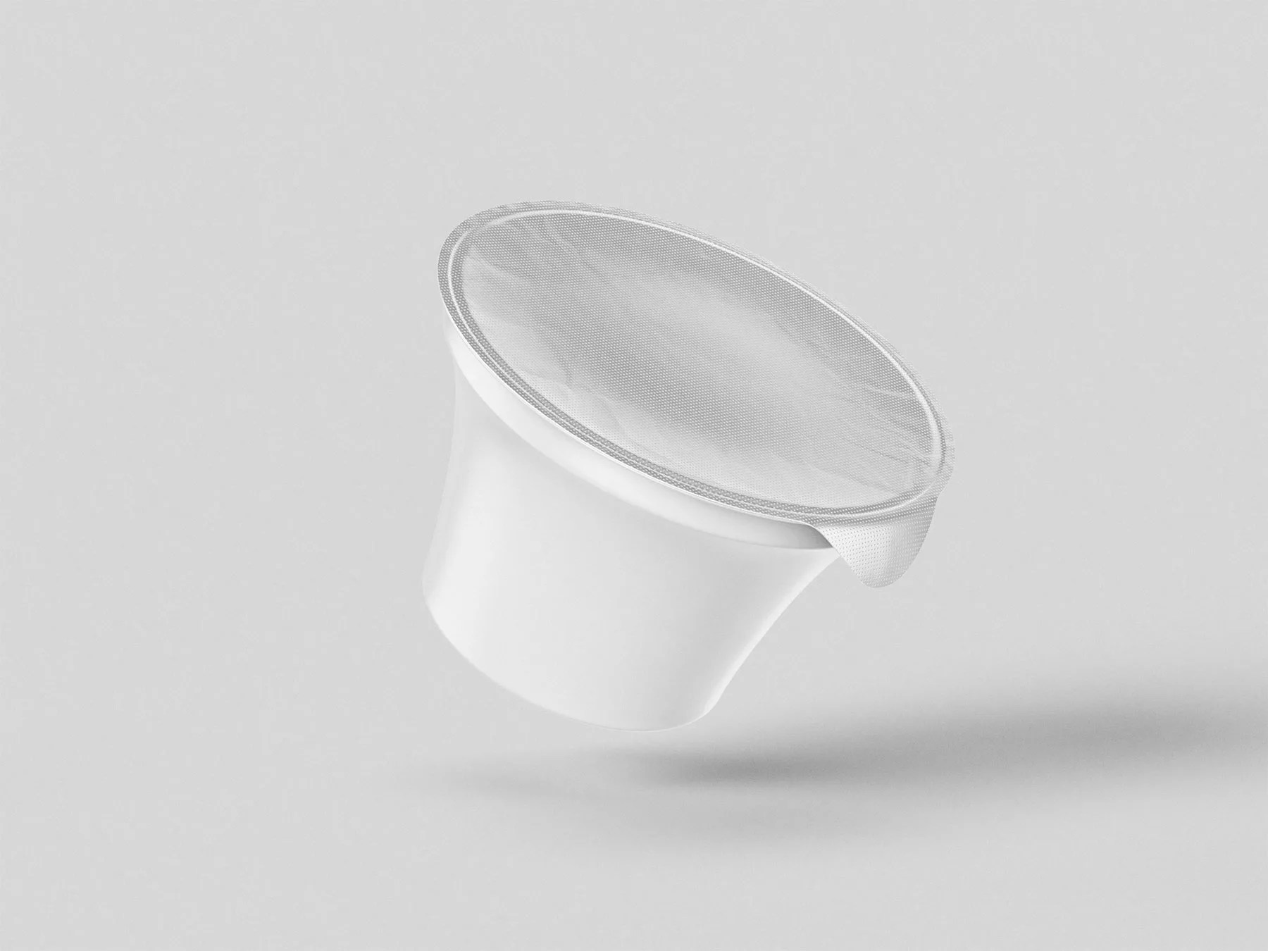 Yogurt Cup Packaging Mockup Set