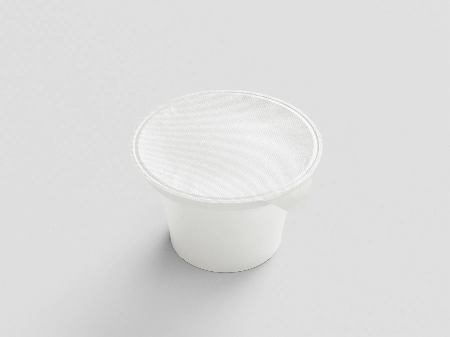 Yogurt Cup Packaging Mockup Set