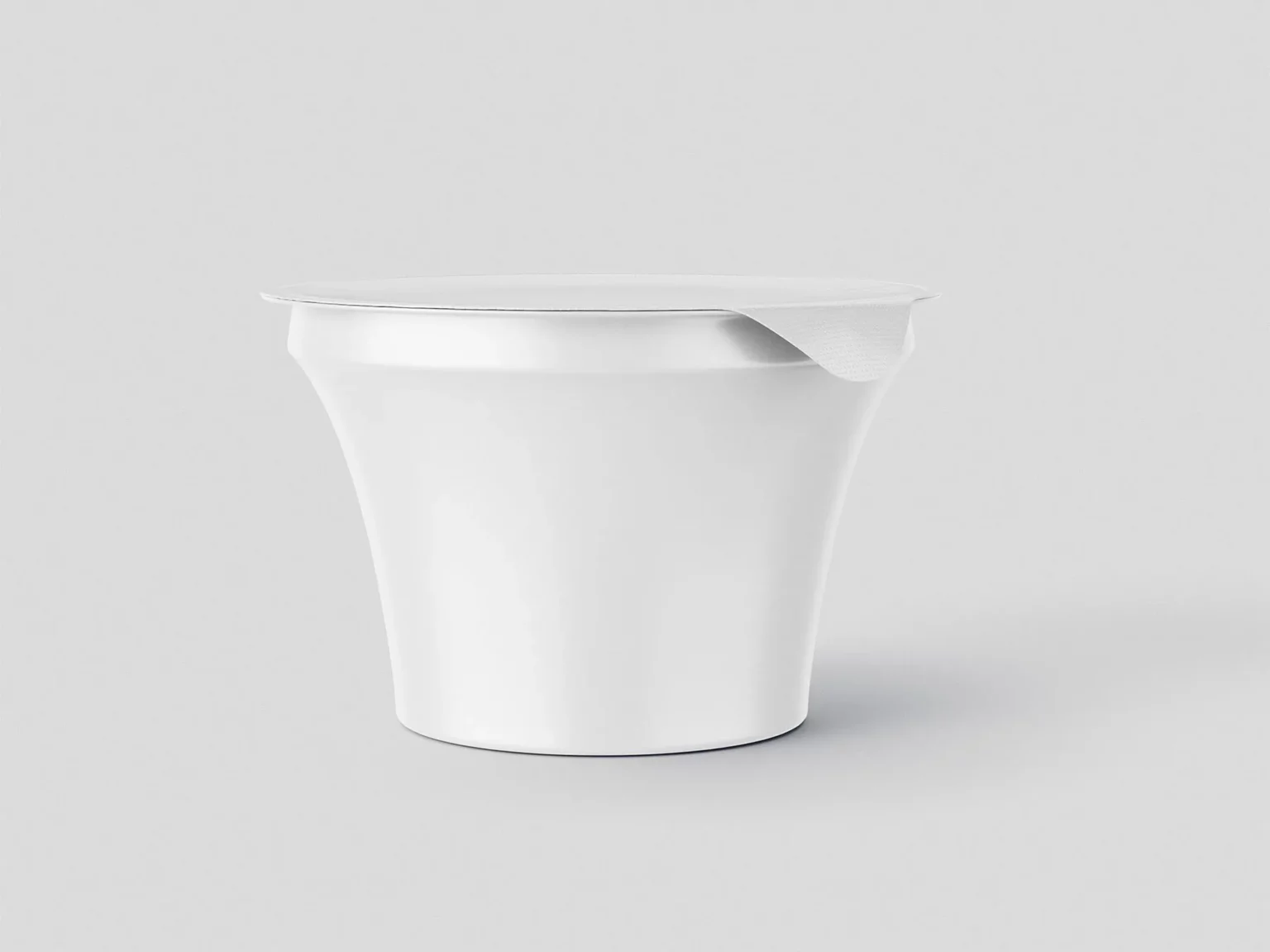 Yogurt Cup Packaging Mockup Set