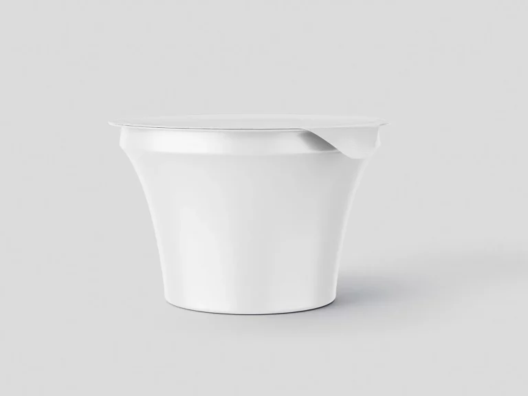 Yogurt Cup Packaging Mockup Set