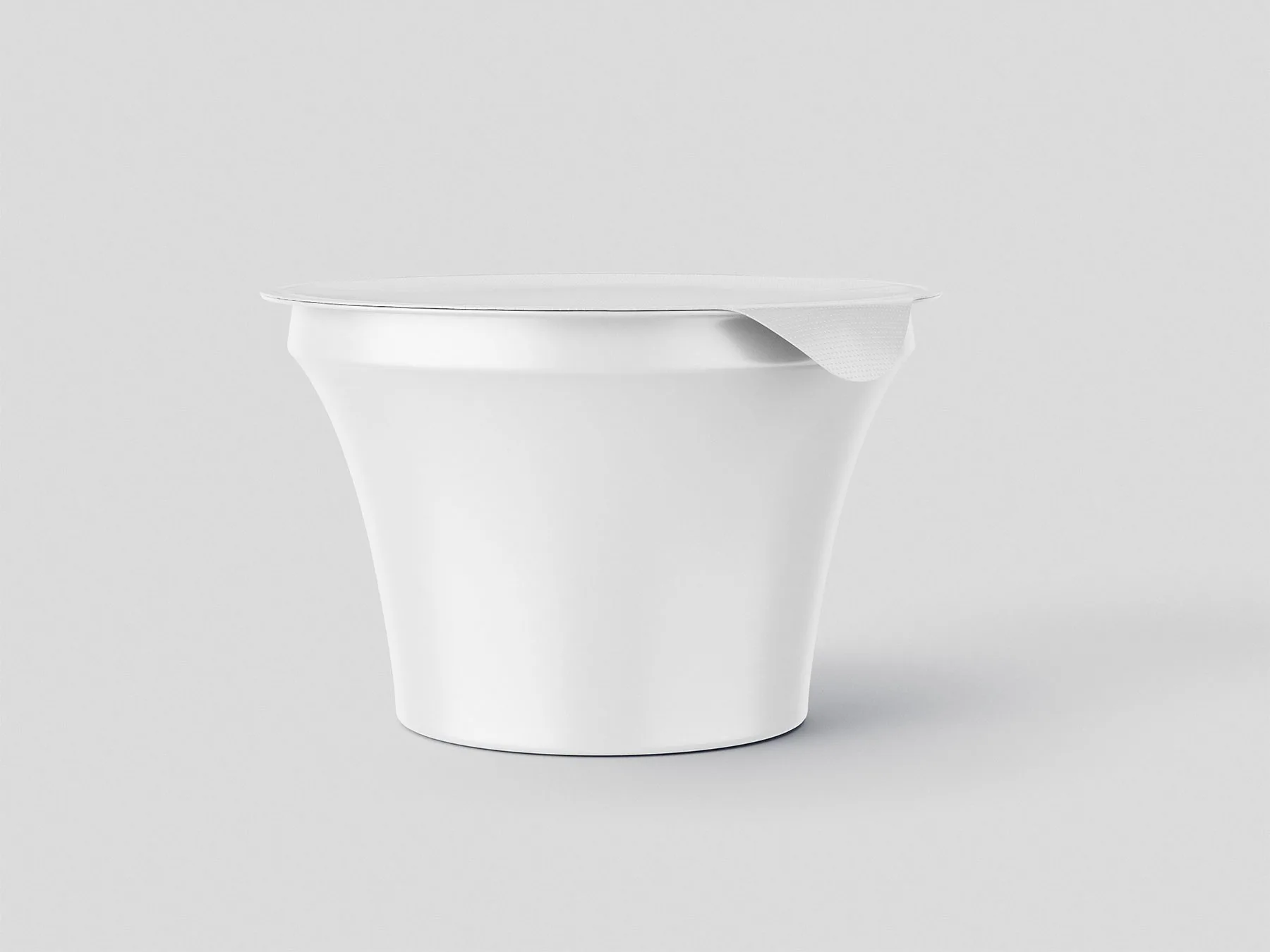 Yogurt Cup Packaging Mockup Set