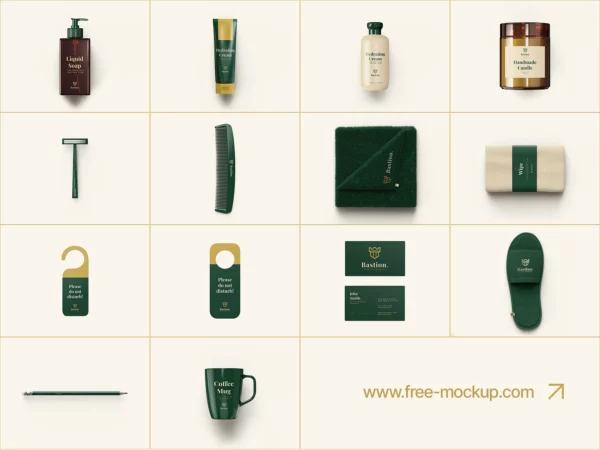 Hotel Branding Mockup Collection – Hospitality Essentials