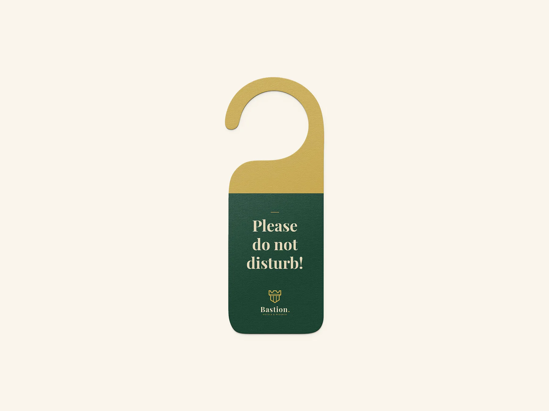 Hotel Branding Mockup Door Hanger