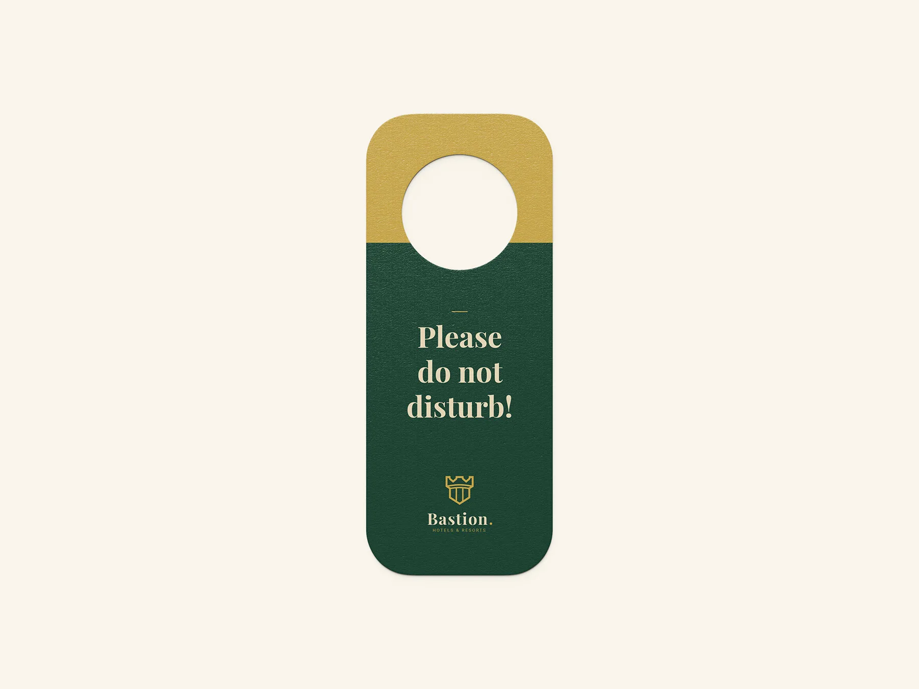 Hotel Branding Mockup Door Hanger