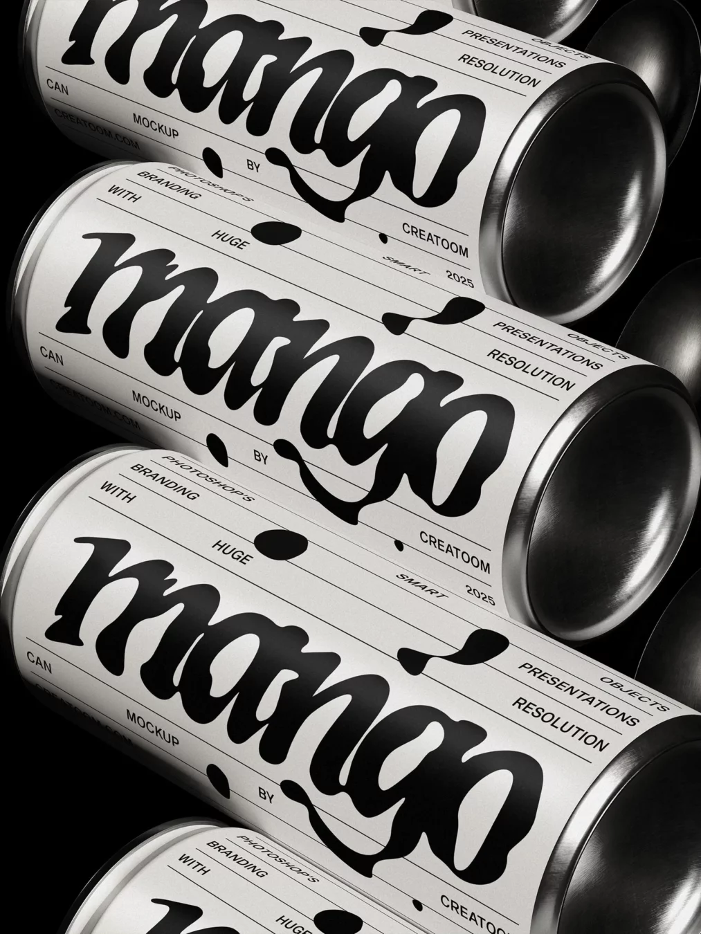 250ml Aluminum Can Mockup Set